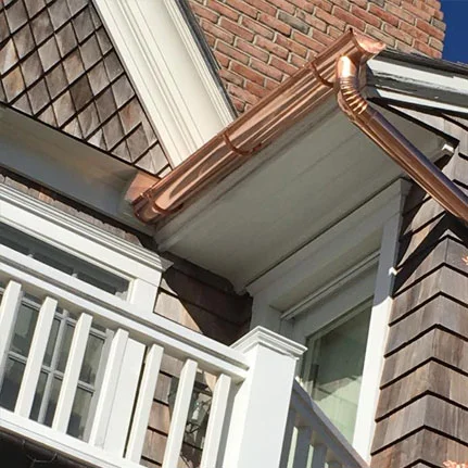 copper gutter installation Williston Park ny